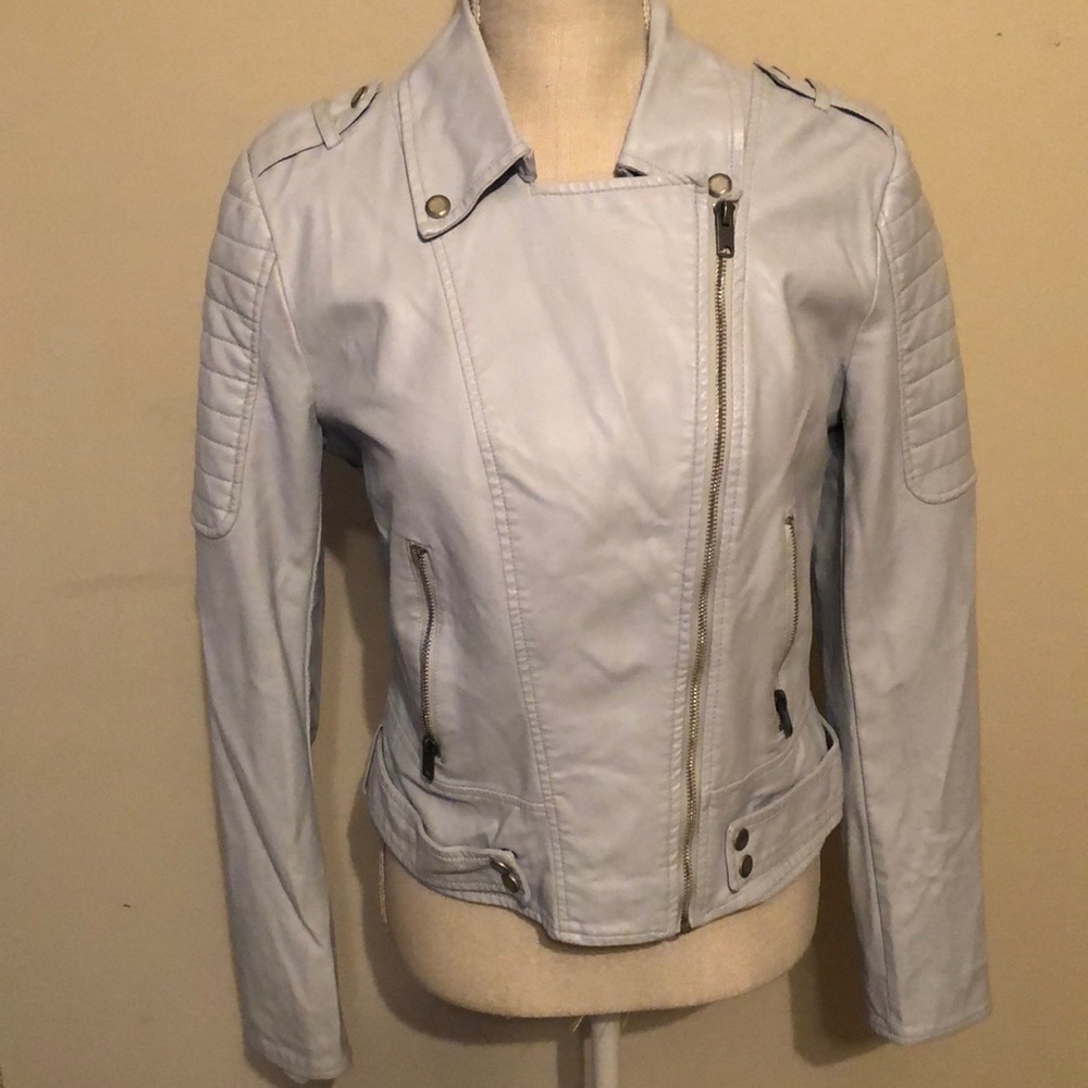 Marc New York (nwot)faux gray leather crop jacket - Picture 6 of 12